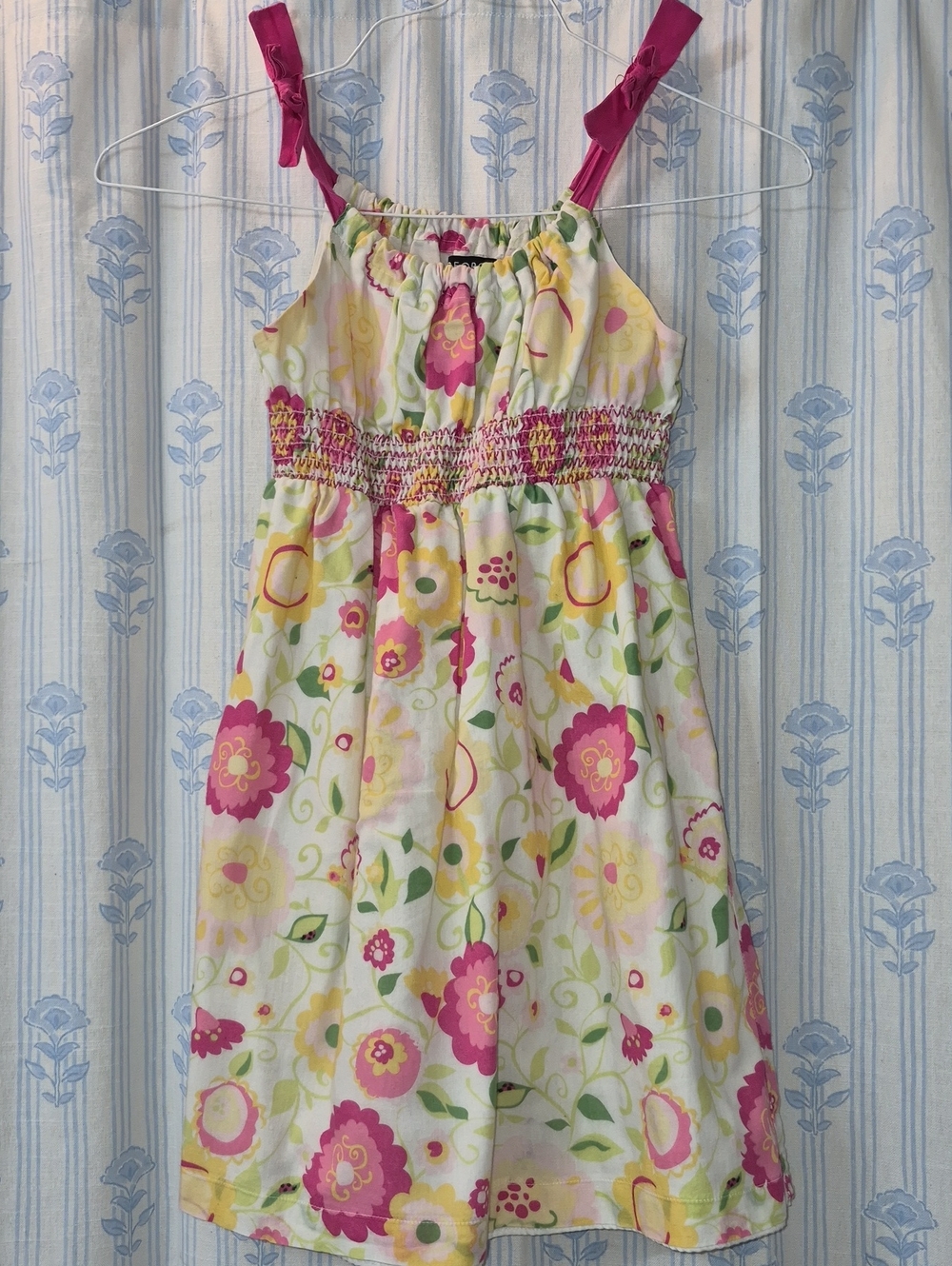 George Floral Smocked Summer dress Girls Sz 8